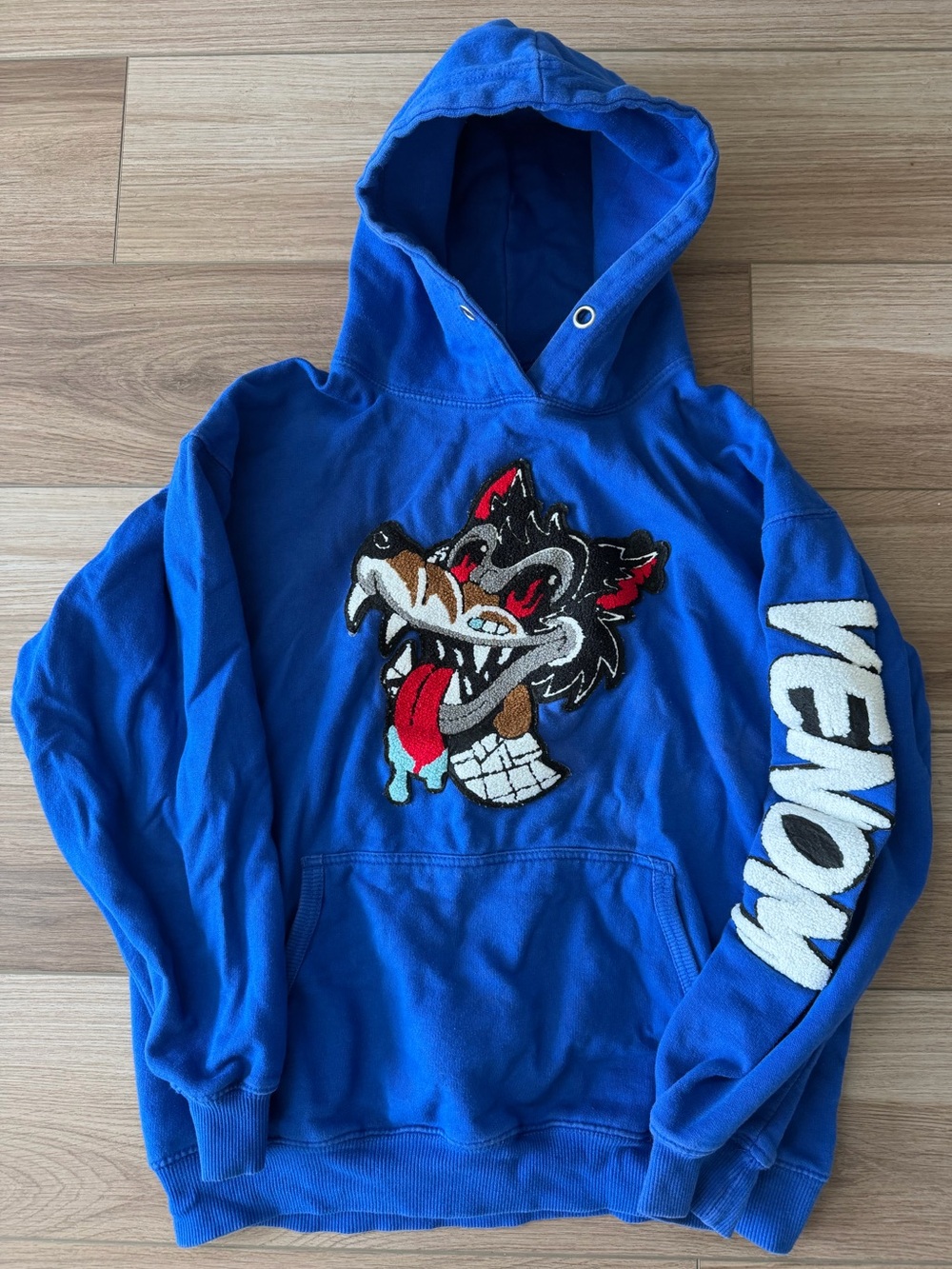RAW Own The Now Blue Venom Coyote Skater Hoodie
